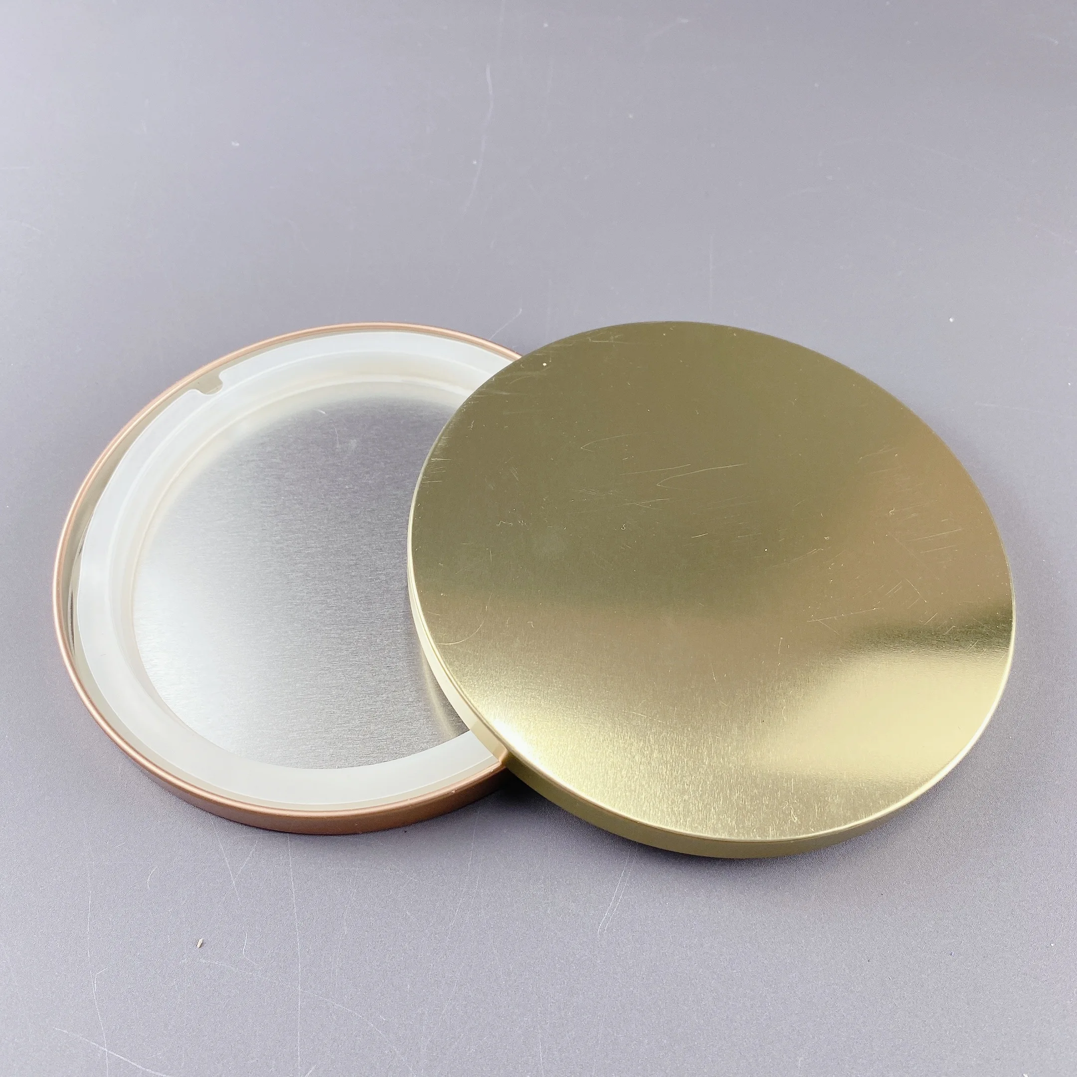 70mm 80mm 90mm 120mm Metal Candle Flat Lid Gold Silver Rose Gold Black Container Lid Candle Jar Lid