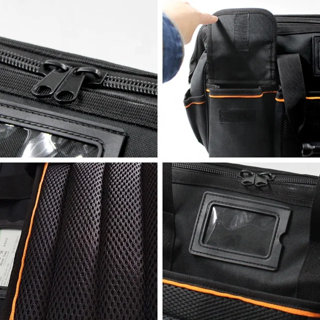 High Quality Heavy Duty Reinforced 1680D Polyester Tool Bag for Plumbers