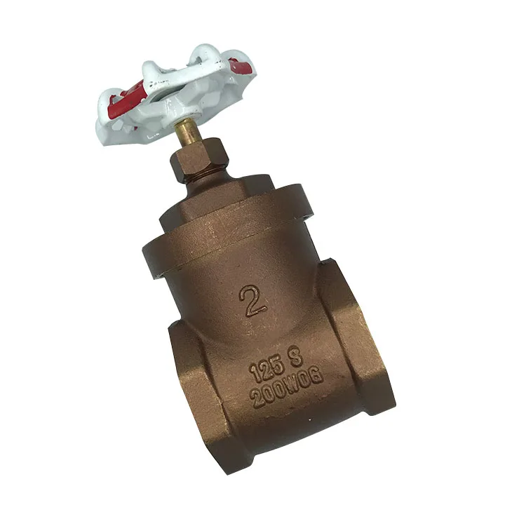 125S 200WOG PN16 Forged Body Bronze Color Painted Type water type  brass gate valve 25mm 2 inch