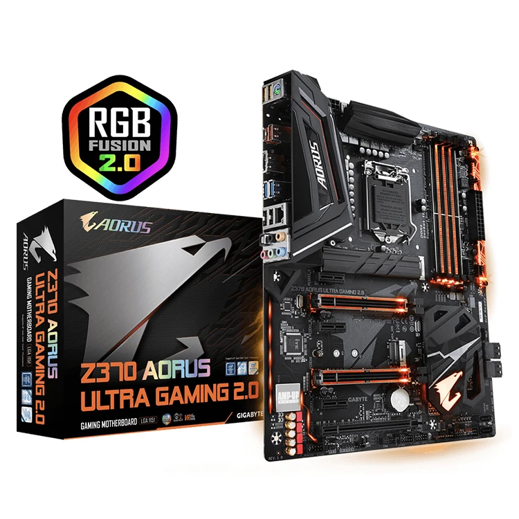 GIGABYTE Intel Z370 AORUS Ultra Gaming 2.0 DDR4 Gaming Motherboard for ATX Motherboard