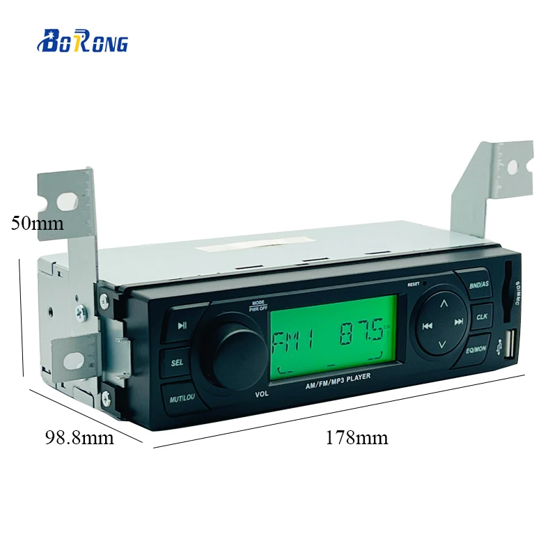 HOT Car Radio Single 1 din MP3 Player AM FM Radio AUX Input Stereo Audio