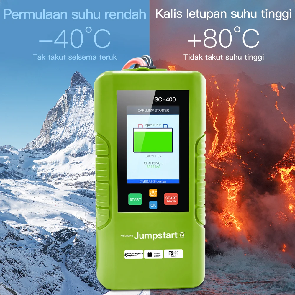 SC400 Super Capacitor Car Jump Starter Fast Charge Car Jump emergency starter SC-400 Car Power Bank Capacitor