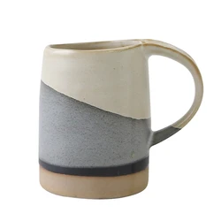 wholesale eco friendly bulk japanese style retro stoneware custom logo ceramic coffee mugs with handle