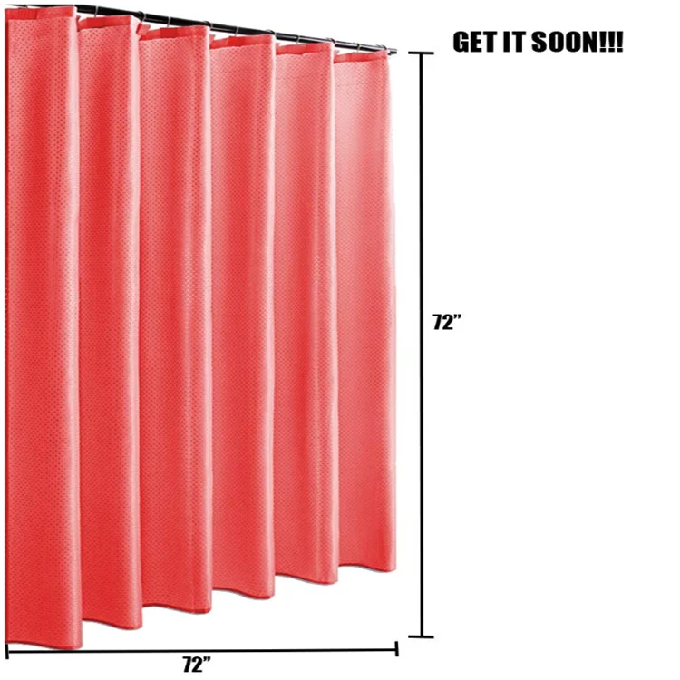 Устойчивая к плесени ткань душевая занавеска подкладка Водонепроницаемая душевая занавеска для ванной комнаты отеля оптом 72x72