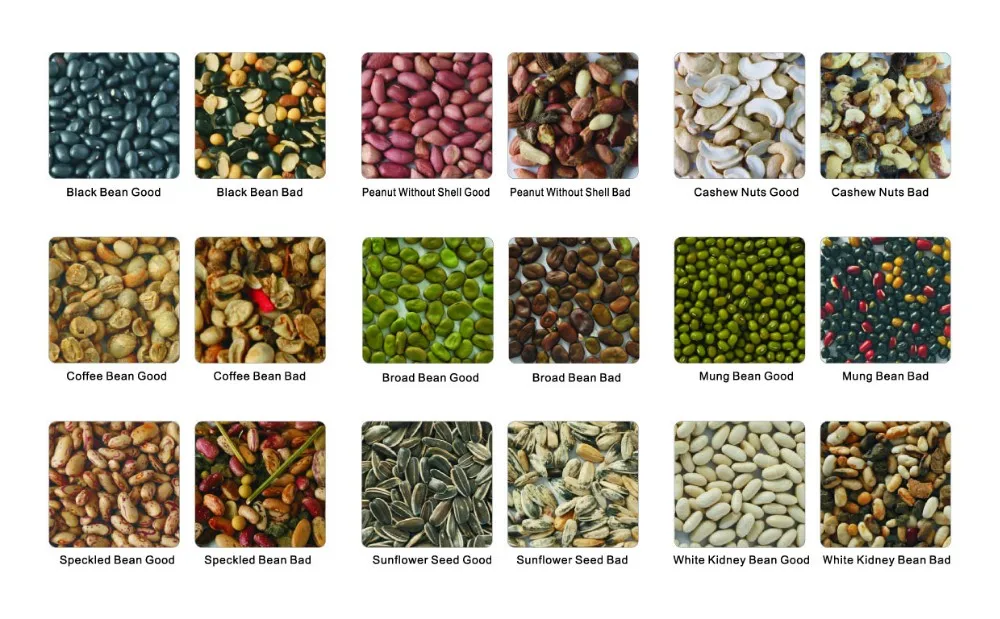 Seeds Corlor Sorter Machine For Different Raw Seeds Processing Line