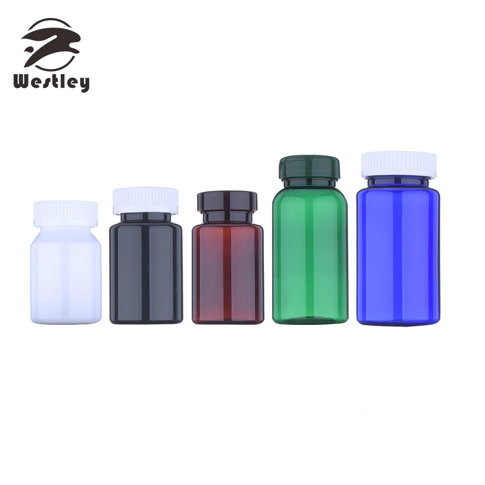 120ml 150ml 200ml Green Medicine Bottles 4oz Plastic Pharmaceutical Pill Container Drug Tablet Bottle