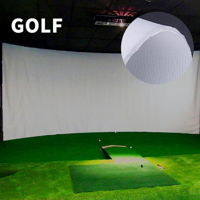 Factory custom size durable projector screen projection 300 inch golf fabric sport fabric