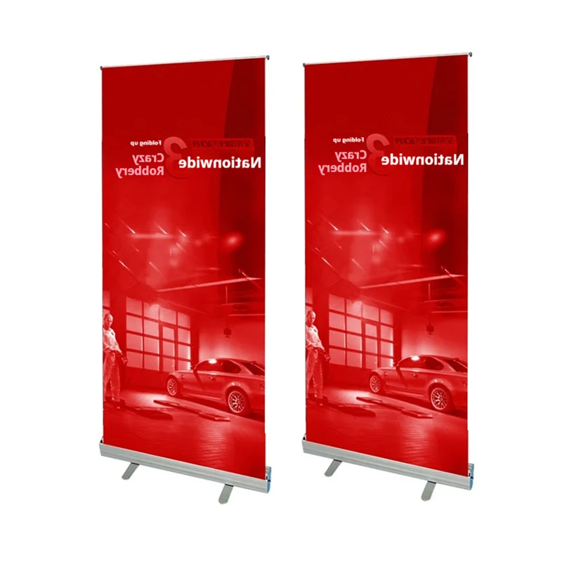 High Quality Portable banner holder stand Retractable stand banner display aluminum Frame roller banner stand