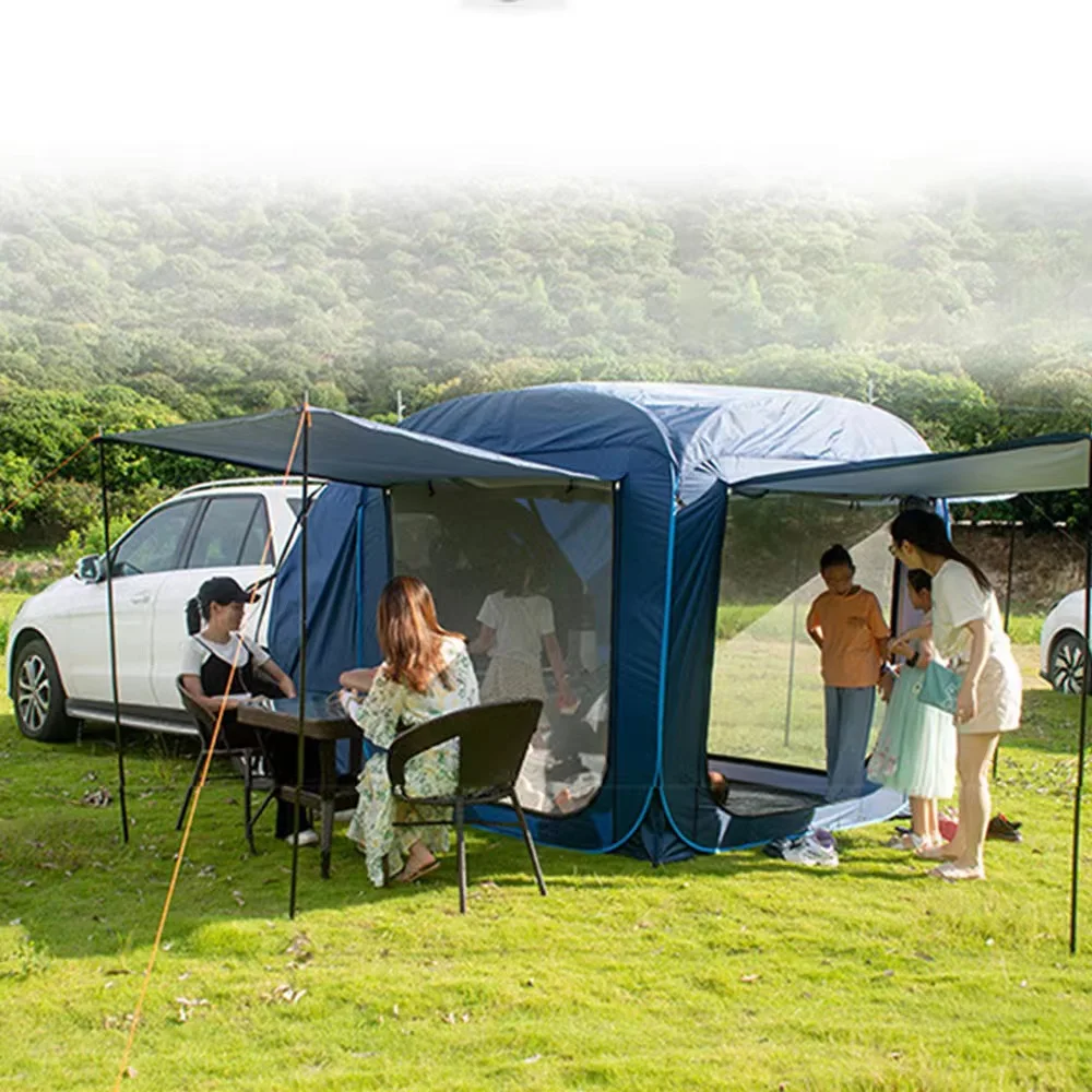 Portable  Outdoor Car Rear Tent Rainproof Car Awning Tent Shading Tent With Canopy Anti mosquito Net
