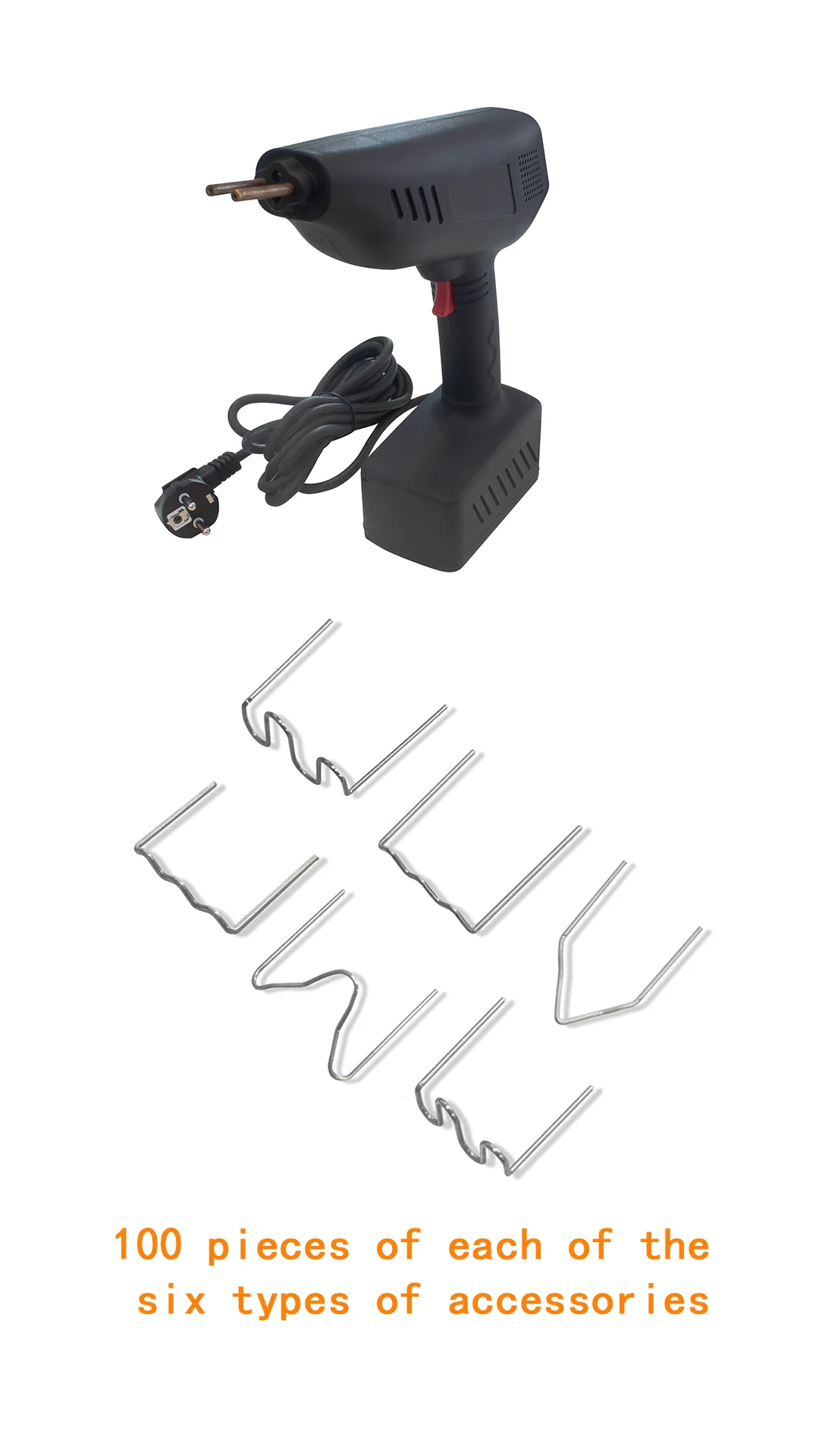 Plastic Welder Upgraded 2 in 1 Welding Kit Hot Staples Welding Rods for Car Bumper Crack Repair laser welding machine