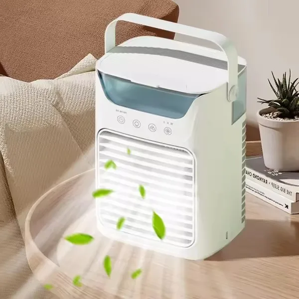 Cross-border new fan desktop quiet humidification USB five-hole spray fan mini chiller foreign trade wholesale Air conditioner