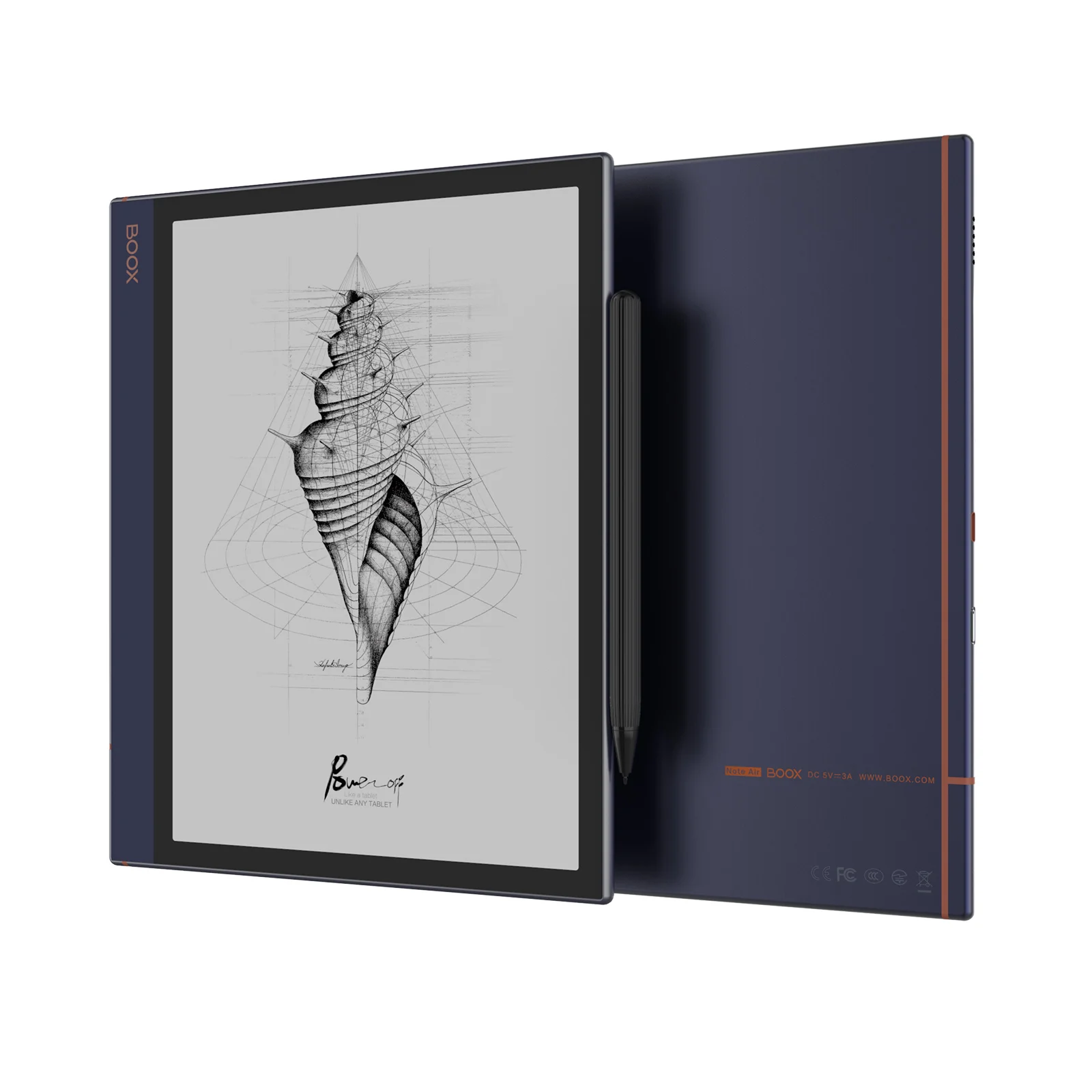 Планшет ониксовый Boox, 10,3 дюйма, модный и эргономичный дизайн, Поддержка передней подсветки и TTS
