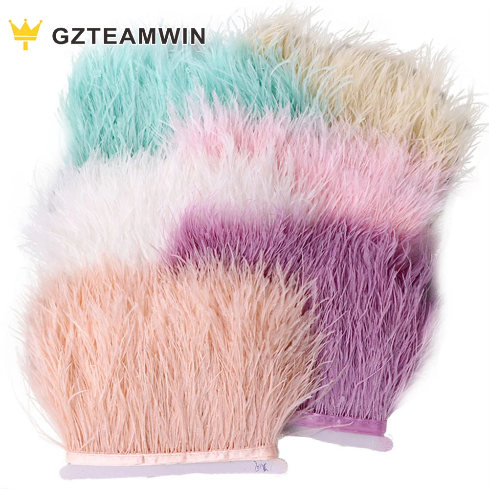 Оптовая продажа аксессуары для одежды необычное шлейф ткань кружевная отделка бахрома страусиное