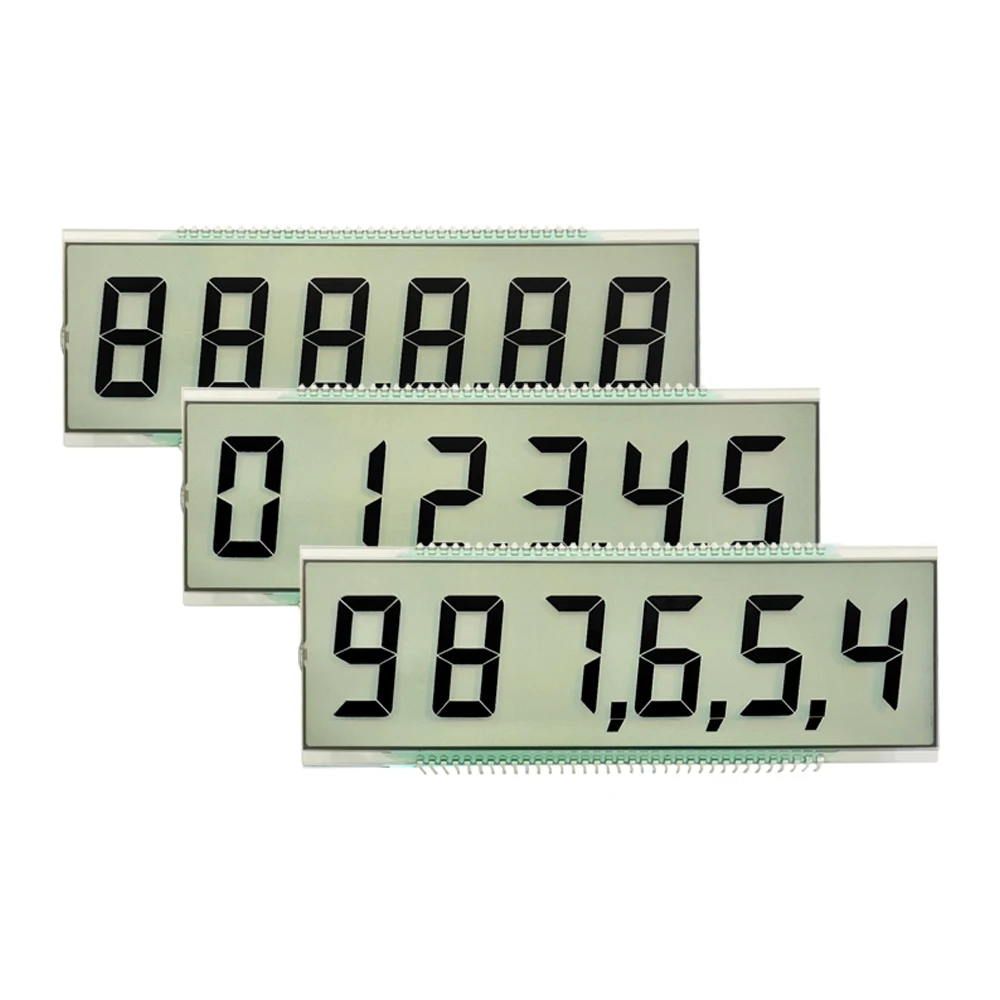 Cheap price custom segment lcd display segment displays screen TN Positive 3.0V 7 monochrome segment lcd display module