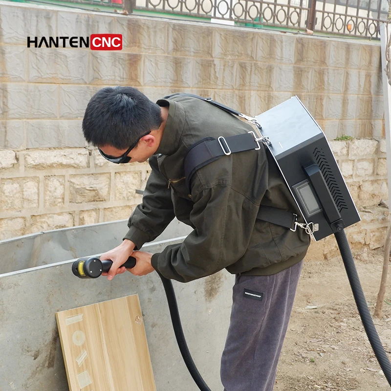 Precise cleaning Removing paint from old furniture pulse laser cleaning machine