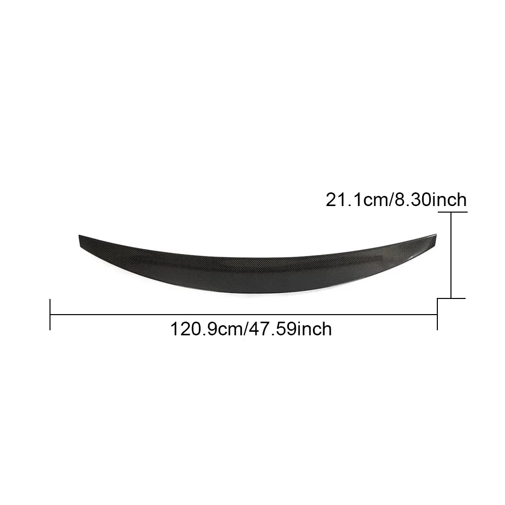 Carbon Fiber Rear Trunk Spoiler For Audi A4 B9 Quattro S Line S4 Sedan 4 Door