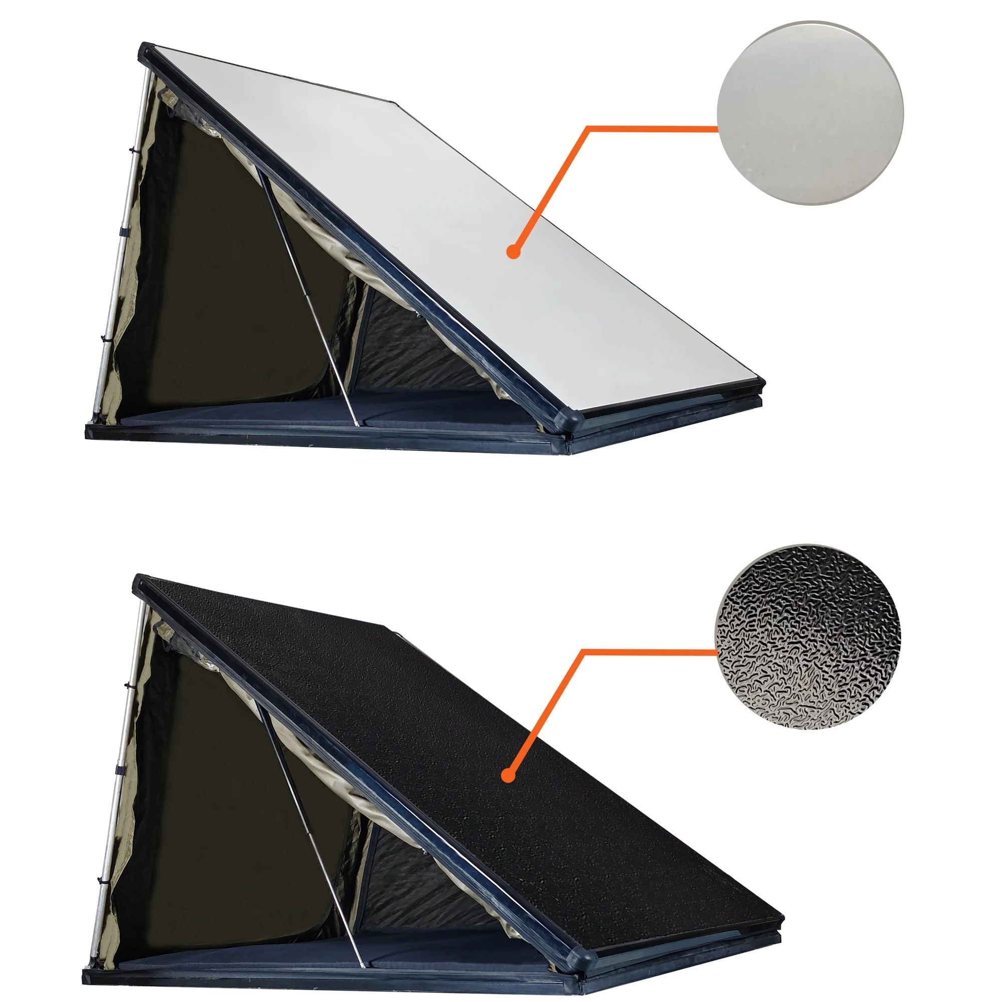 Aluminum Roof Tent Hard Shell Rooftop Tent Triangle Hardshell Roof Top Tents