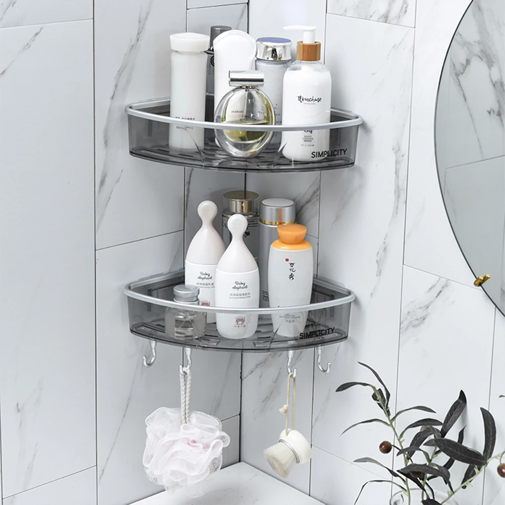 Cheap wholesale portable plastic corner shelf bathroom