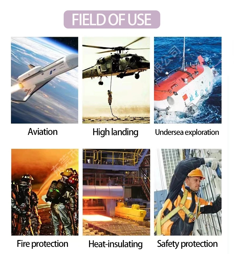 Customized Nautical Sports Sailboat Master Rope fireproof pbo fiber rescue rope Heat-resistant safety Flame Retardant PBO Rope