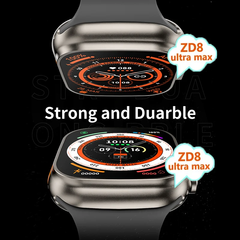 Новинка 2022 г. Смарт-часы ZORDAI ZD8 Ultra с IPS HD экраном Беспроводная зарядка пульсометр измерение артериального давления