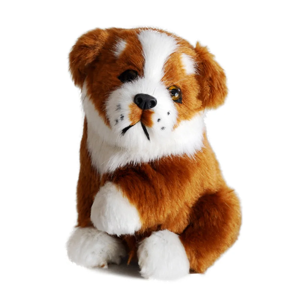 High Quality Golden Retriever Rottweiler Real Plush Dog Puppy Mini Stuffed Animal Lifelike Plush Dog Toys