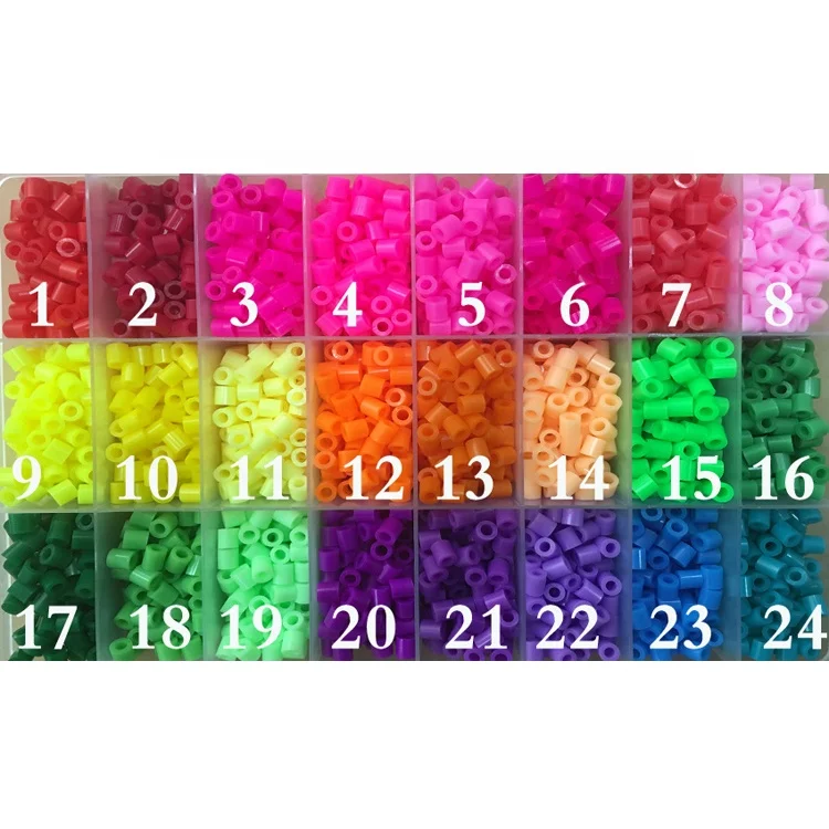 New designed box packing kids cheap diy hama beads 5mm
