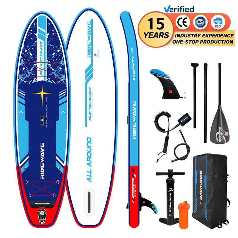 RIDEWAVE Best selling inflatable sup surf padel board surfing soft surfboard paddleboard fishing stand up paddle board