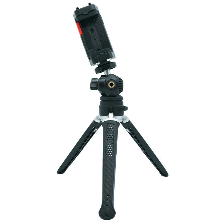 Pa6+Gf35+Tpr Portable Flexible Cell Mobile Aluminum Clamp Phone Desktop Tripod Holder Stand