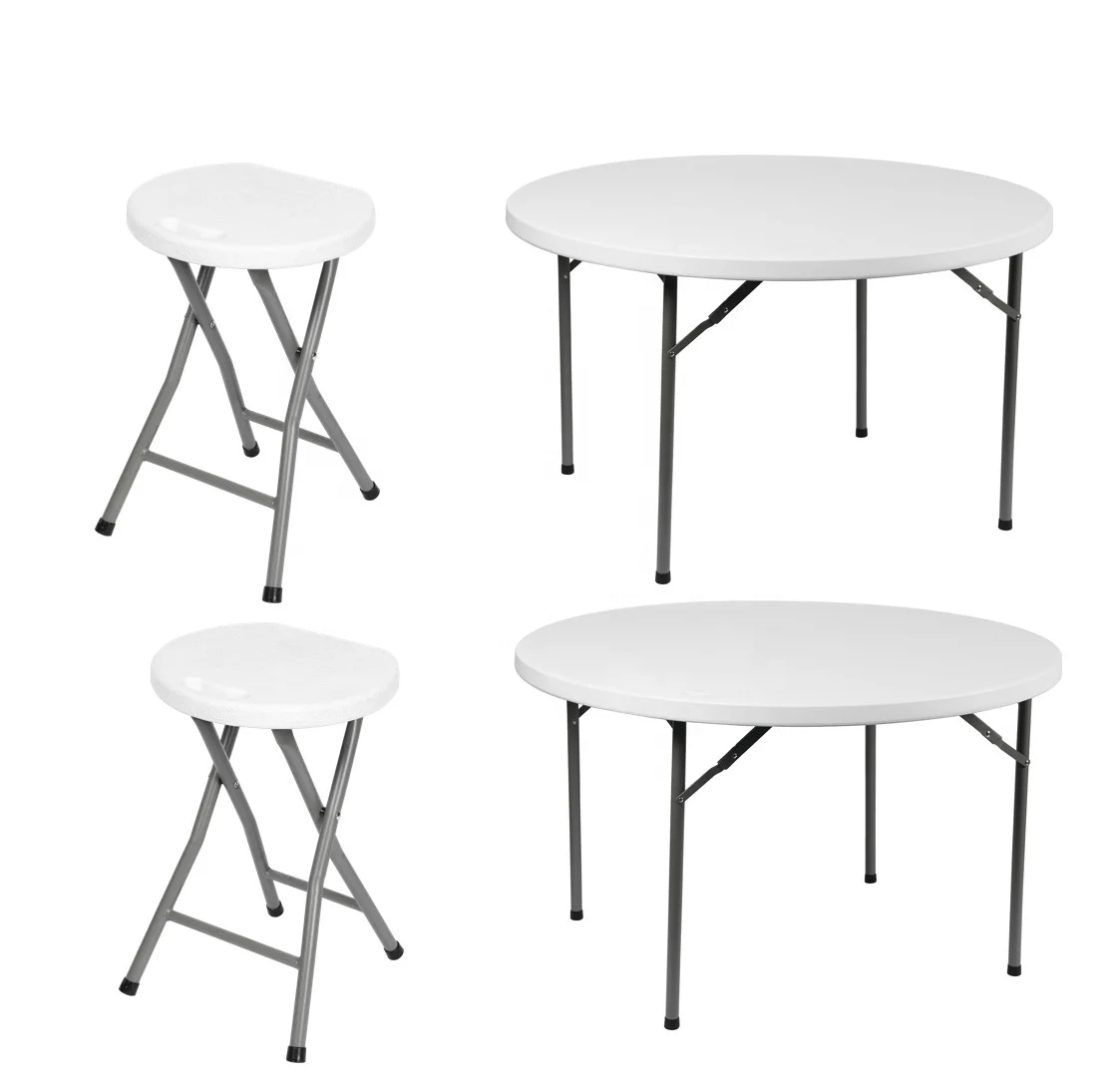 Manufacturers Portable SQ-R122 Dining Set Side Round Plastic Tables