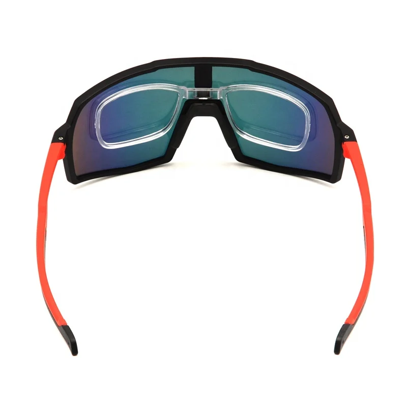1 Lens Cycling Sunglasses Full Screen Bike eyewear Interchangeable PC lens  Unbreakable Lightweight Sports Glasses