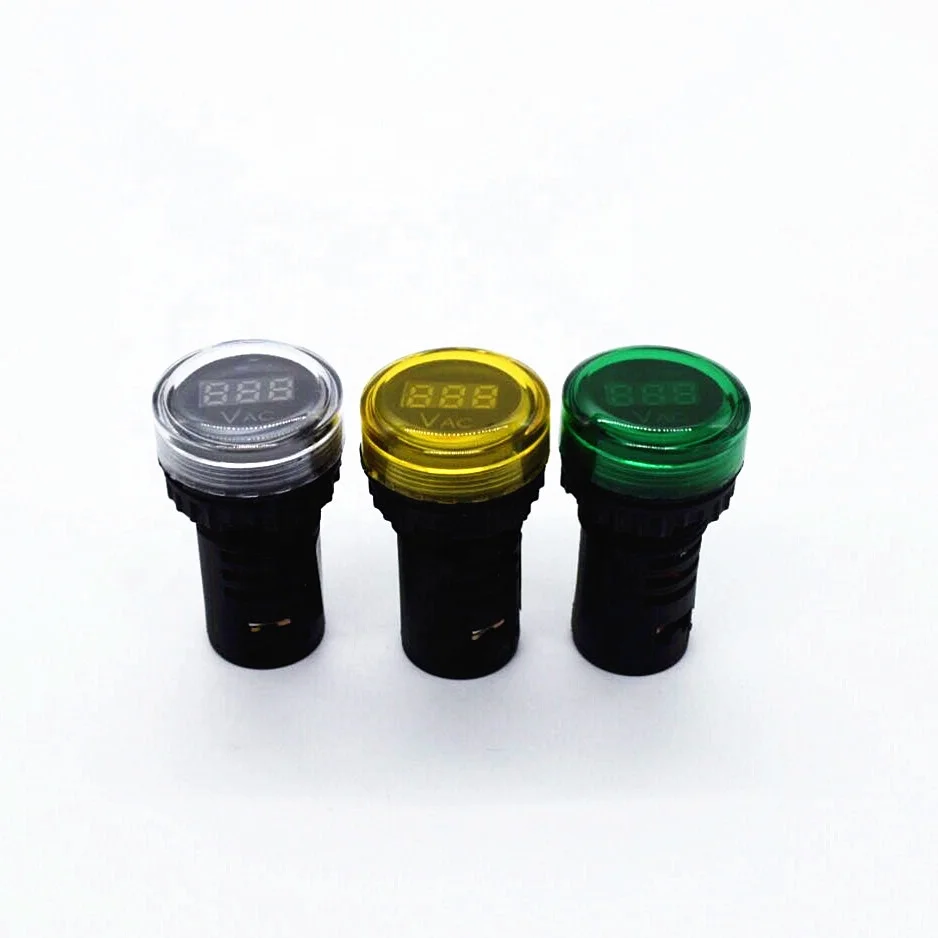 
Wenzhou supply red black white green voltage meter dial indicator light 