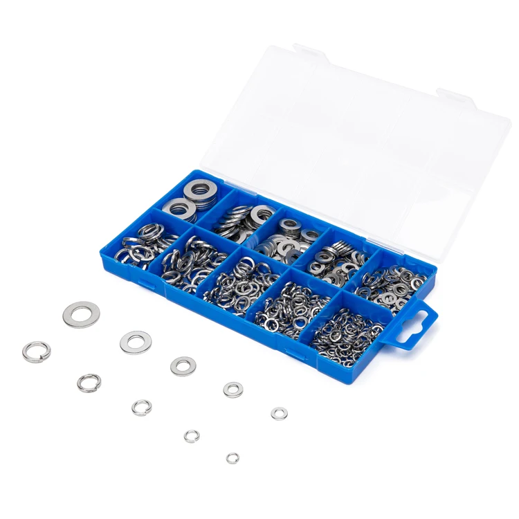 Заводская цена, оборудование, ассорти, 500 шт., металлическая плоская шайба из нержавеющей стали