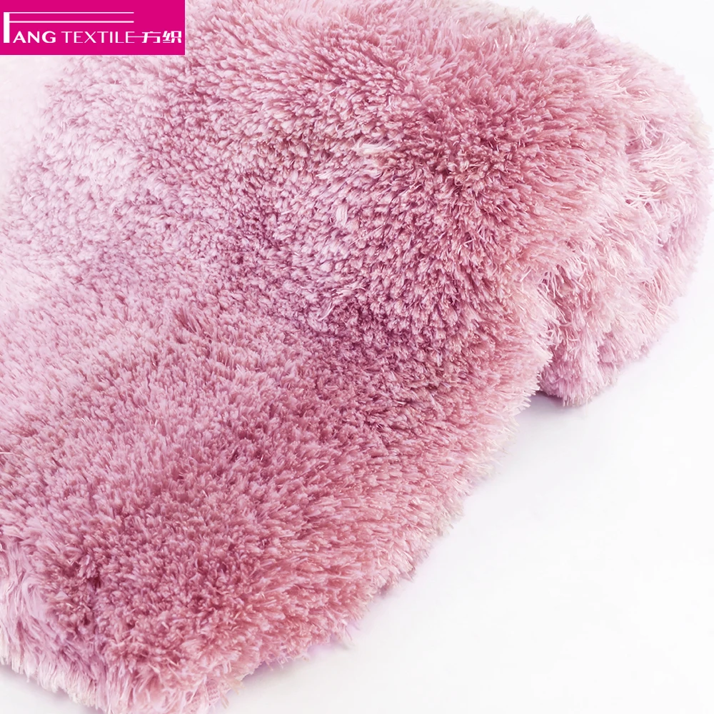 Shaggy Microfiber Tufted Rug Gradient Color Bathroom Carpet Anti Slip Bath Rugs