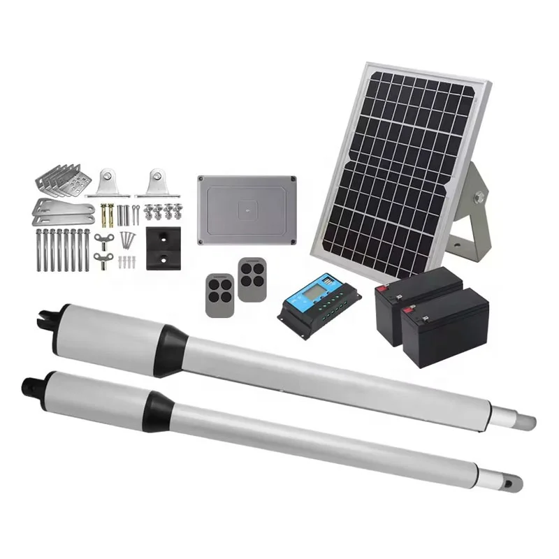 300kg Per Leaf Wifi Dual Solar Automatic Remote Control Automatic Main Gate Opening System Auto Swing Gate Openers