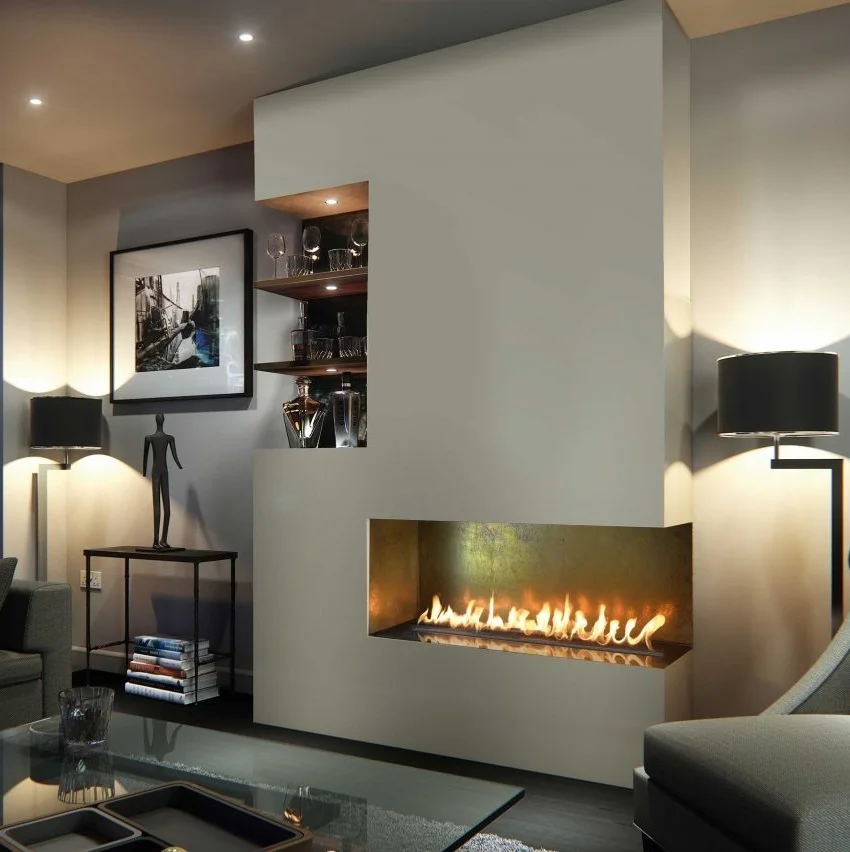 hot sale 36 inch ethanol fireplace insert bio kominek