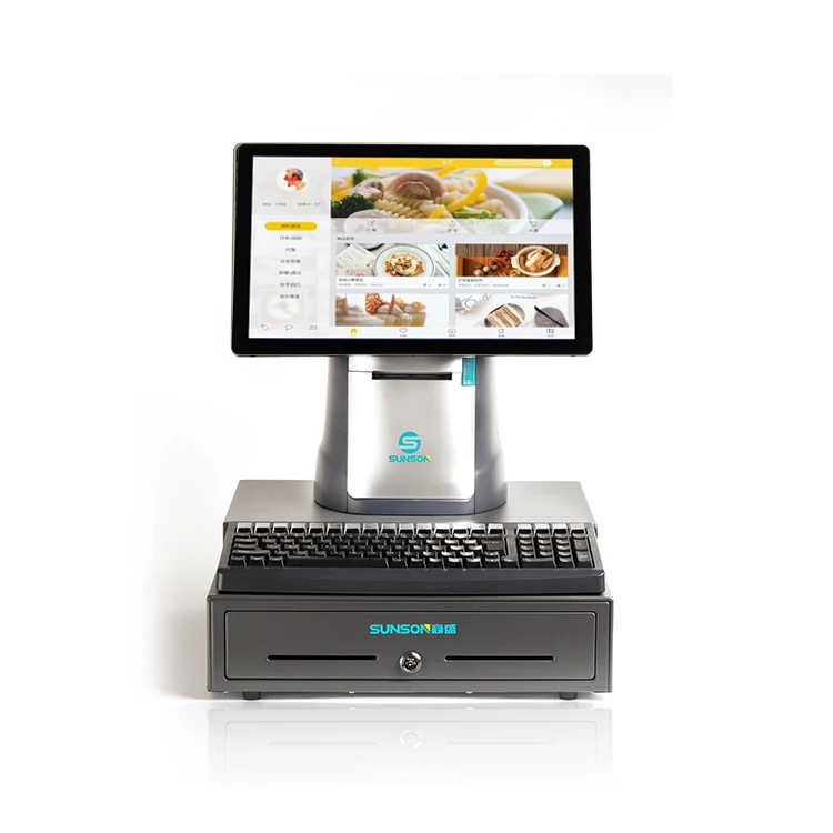 Android кассовый аппарат с сенсорным экраном smart pos pc программное обеспечение Тепловая система проверки цен платежный 15 дюймов копилки