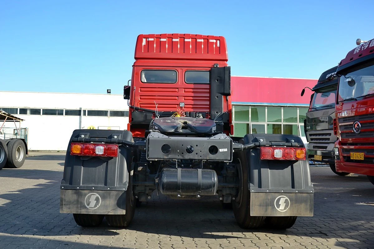 LHD 6x4 diesel 375hp engine euro 4 emission level 12 speed manual gearbox 10 wheeler 12r22.5 tire tractor trailer truck head