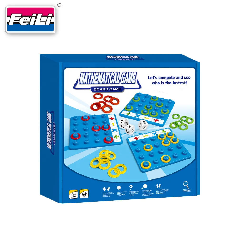 Popular toys online shop mathematical game for children educational board game family learning toys