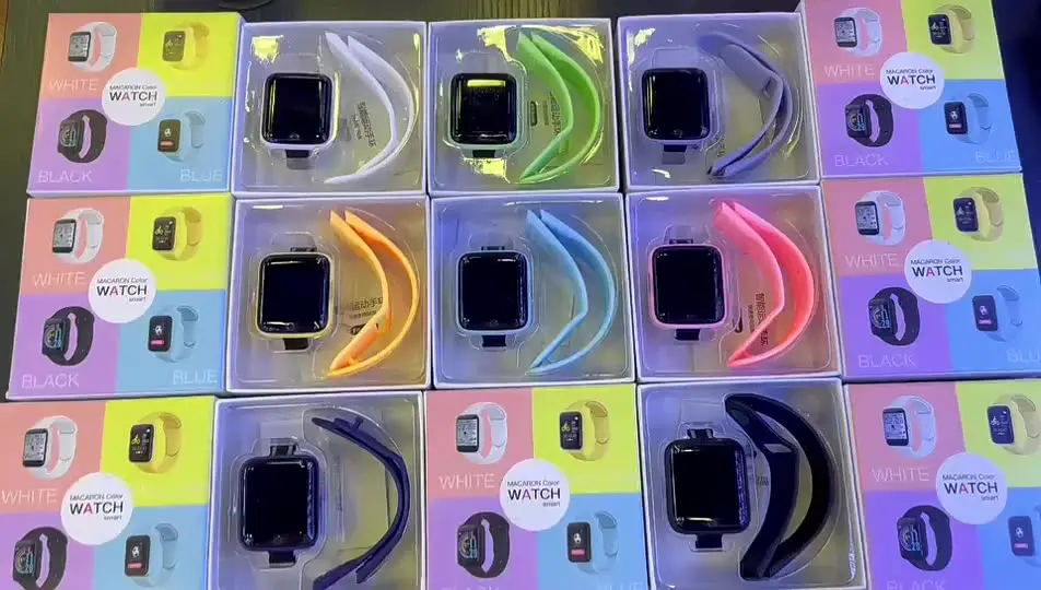 New upgrade D20 Smartwatch fitness tracker ios android phone smart wristband watch Y68 macaron color watch