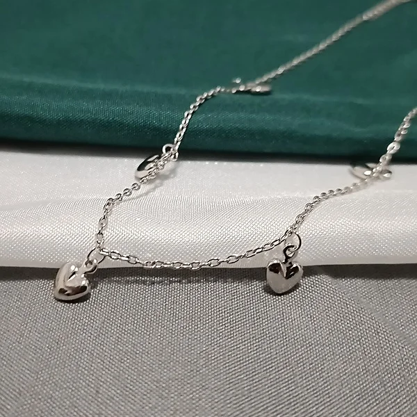 
Charm bracelet wholesale price 925 sterling silver Jewelry fashion love heart bracelets ankle bracelet 