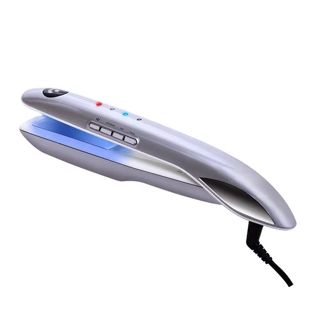Professional Handheld Red/Blue Light  Hair Cold Straightener Hair Care Iron Frozen Flat Iron For Hair Repair and Damage