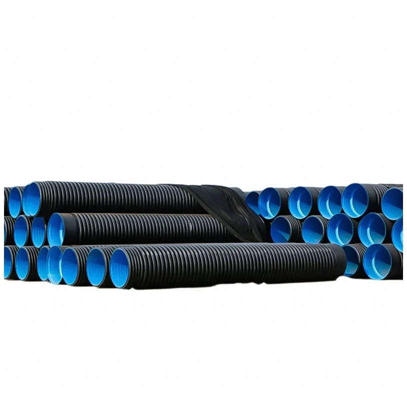 Гофрированная дренажная труба большого диаметра Hdpe Двухстенная гофрированная дренажная пластиковая труба