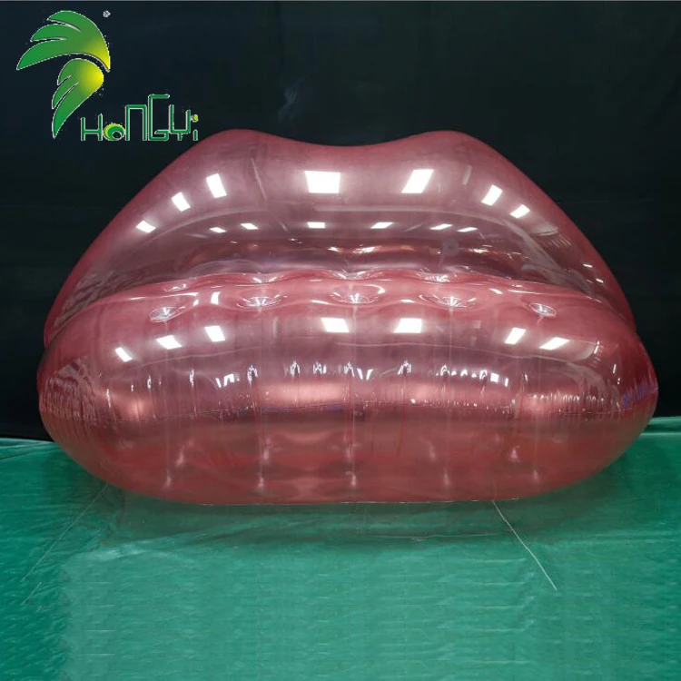 Giant advertising inflatable sofa, Big mouth air sofa inflatable transparent inflatable air sofa