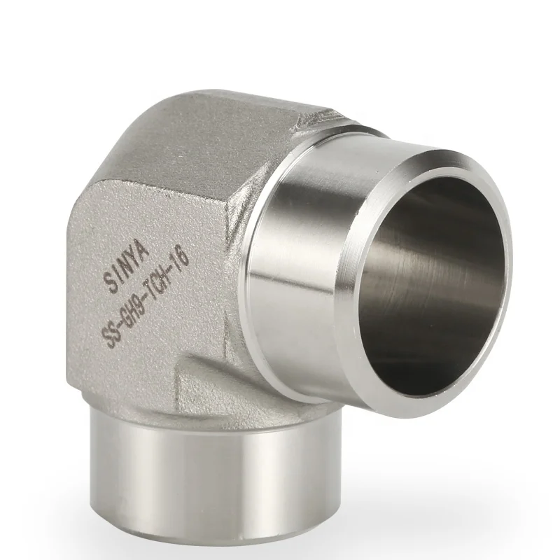 Hydraulic Pipes & Fittings Manufacturer of ASME B 16.11 Socket Welding 90 Elbow 316 Stainless Steel Forged Elbow Weld  Fittings