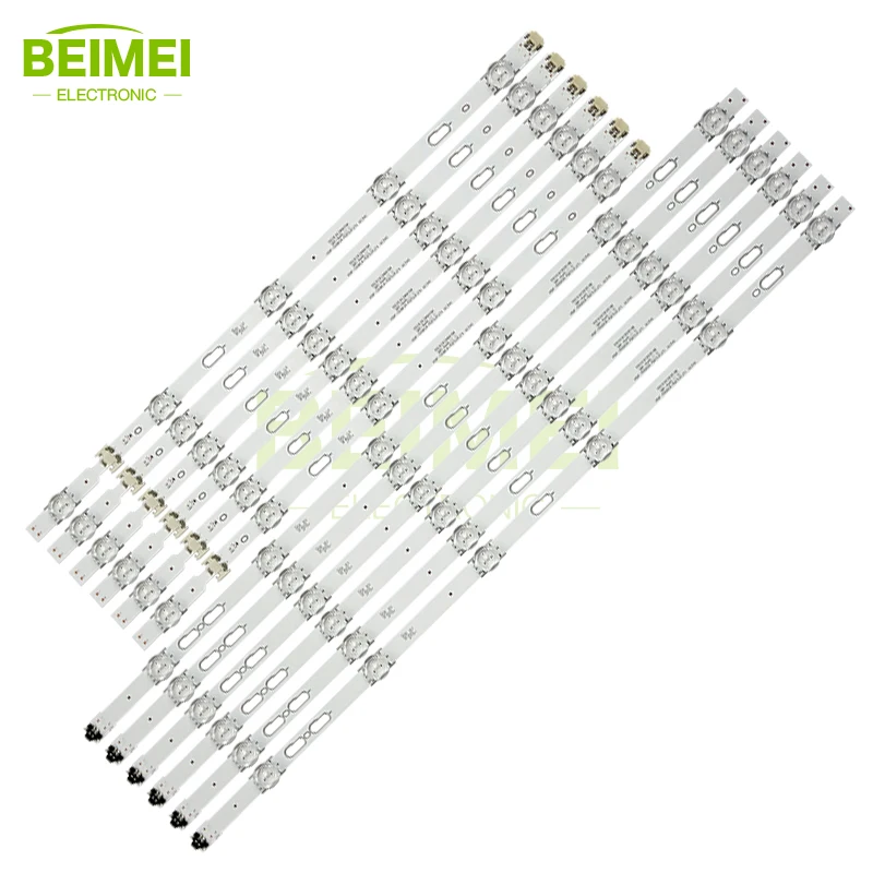 TV LED backlight strip V5DF-550DCA/B-R2 BN96-34787/8A for Samsung 55 inches 5+6led 3V 6pairs/set for TV replacement