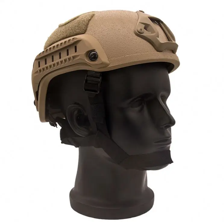 Coyote Brown Aramid NIJ IIIA Level MICH 2001 ballistic helmet