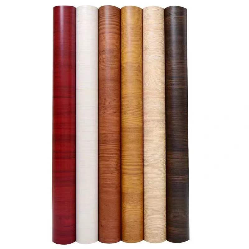 UV coating wood grain pvc film/paper for kitchen furniture cabinet