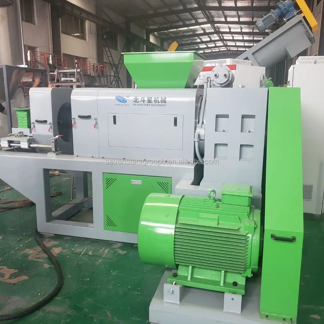 plastic dewater pelletizer washing machine line squeezer / dryer for plastic recycling