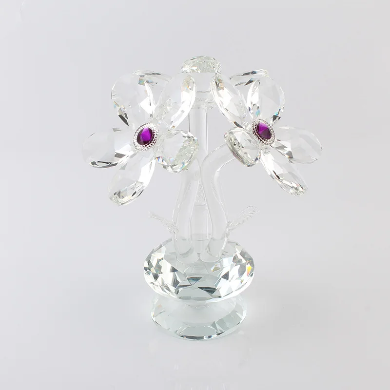 Romantic Wedding Gifts Multicolor Crystal Rose Favors With Colorful Box Party Favors Baby Shower Souvenir Ornaments For Guest