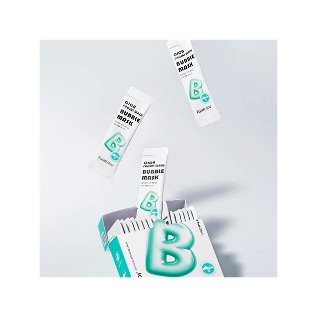 Korean High Quality Popular Brightening Non-irritating Nourishing Farmstay Cica Facial Wash Bubble Mask Face Cleanser
